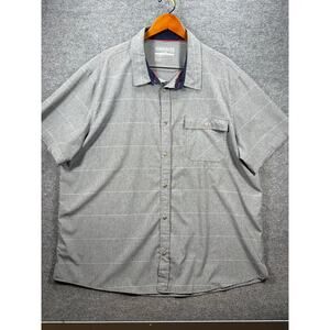 Avalanche Outdoor Supply Co Shirt Men's XXL Grey Short Sleeve Button Up Utility